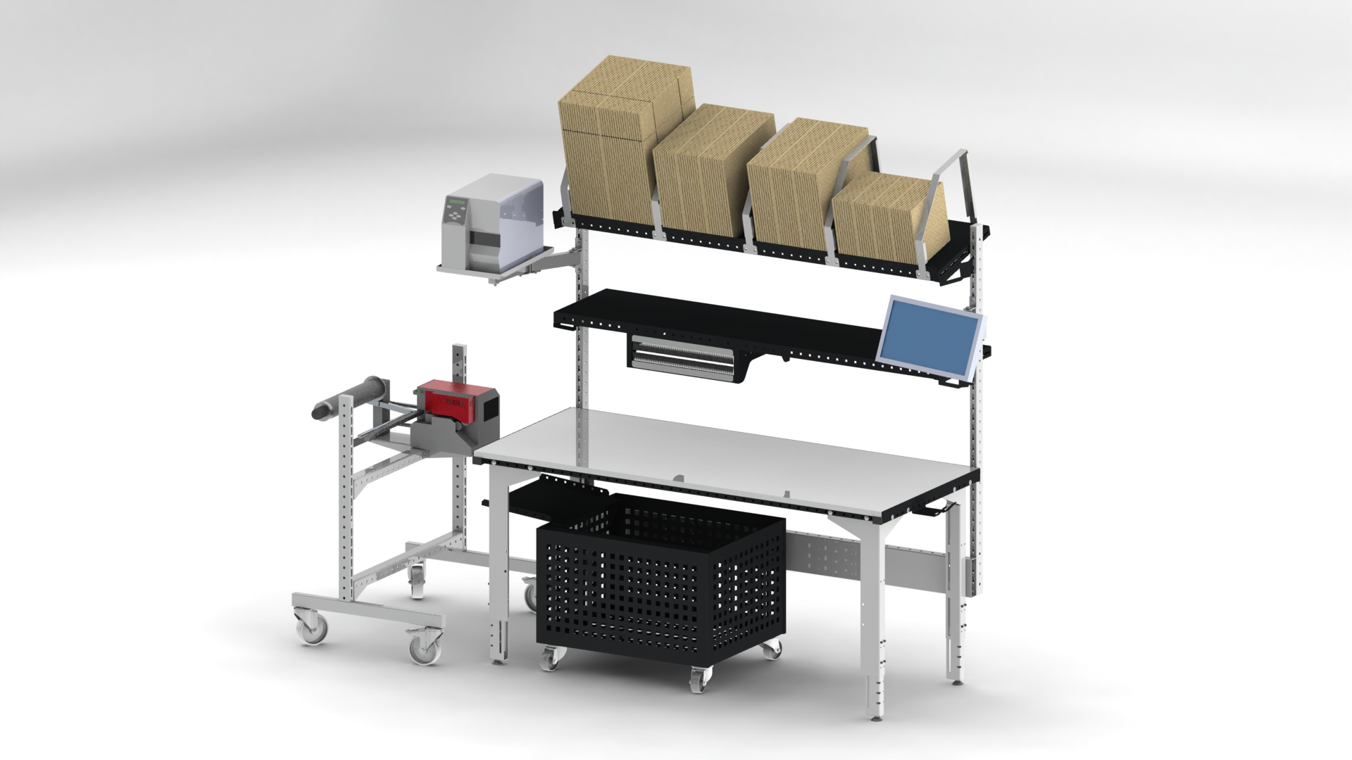 support-rouleau-sous-etagere