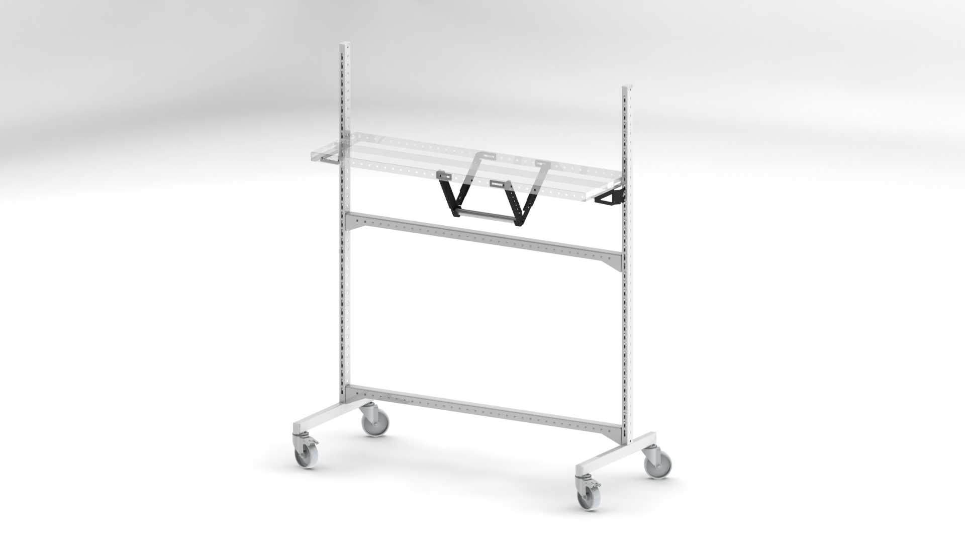 Support rouleau sous étagère stands/charitos