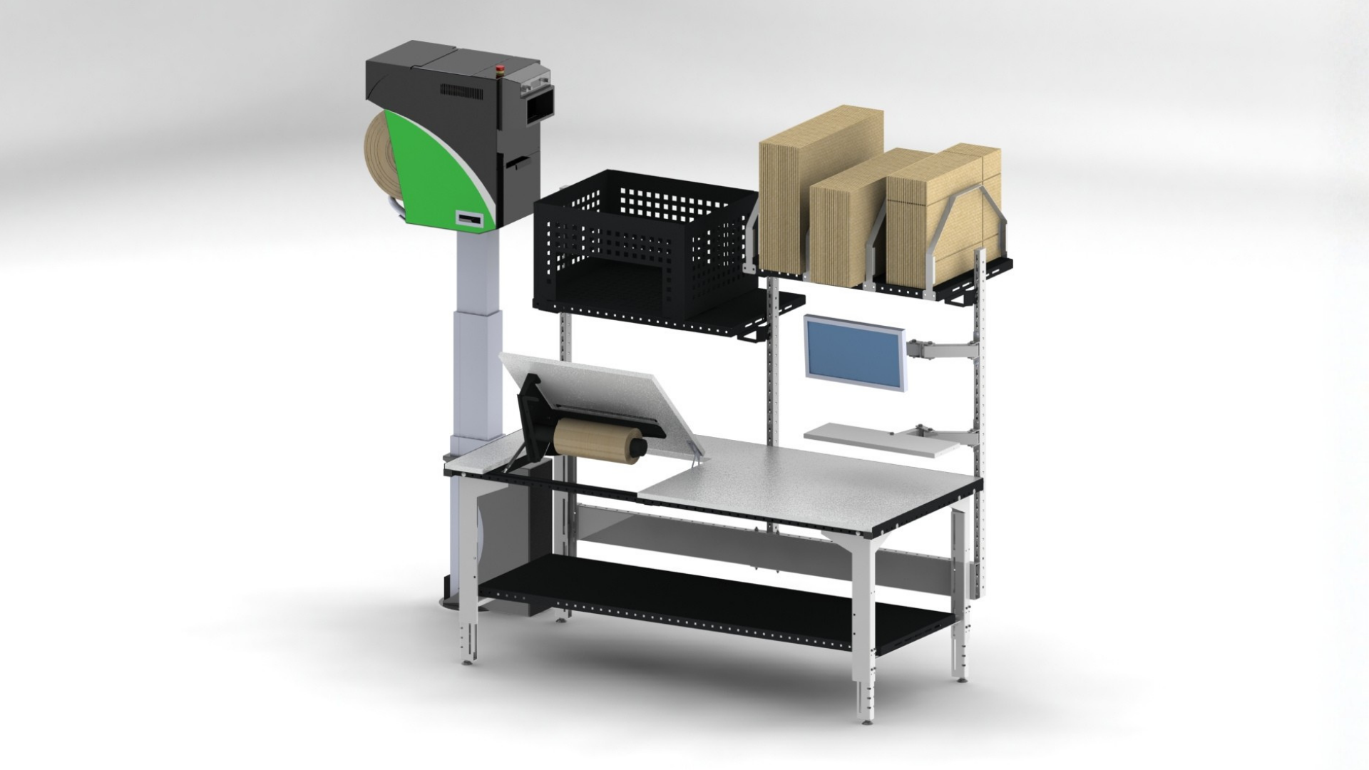 Intégration calage papier Packlogic