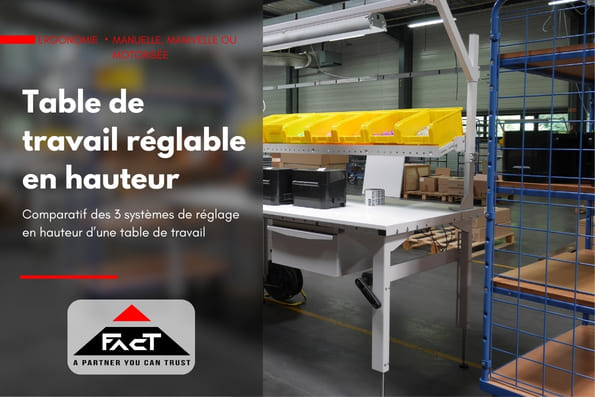 Table de travail réglable en hauteur : manuelle, manivelle ou motorisée ?